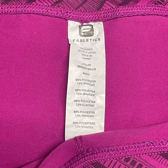 Fabletics Pink and Black Active Pants MI0197 - Picture 3 of 6